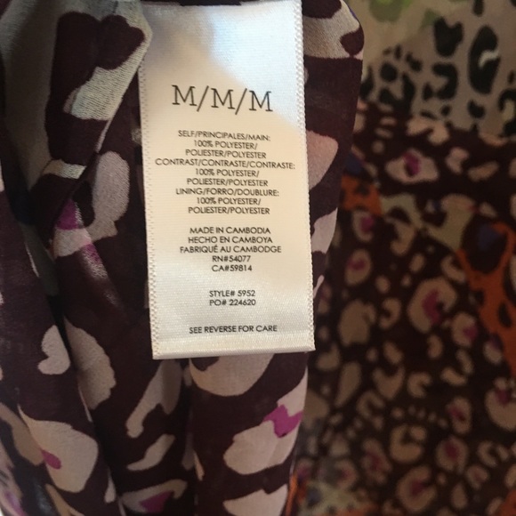 CAbi Escape Mixed Print Dress Size Medium - Picture 13 of 14